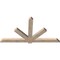 Ekena Millwork Kennewick Smooth Timber Gable Bracket, Douglas Fir, 84"W x 45"H x 3 1/2"D x 5 1/2"F, 13/12 Pitch GBW084X45X0406KEN00SDF - alternate 4